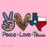 Peace Love Texas TX Texas Flag Funny City Home Roots Coaster thumb 2