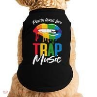 Pretty Like Trap Music Biting Lip Hip Hop Doggie Tank thumb 0