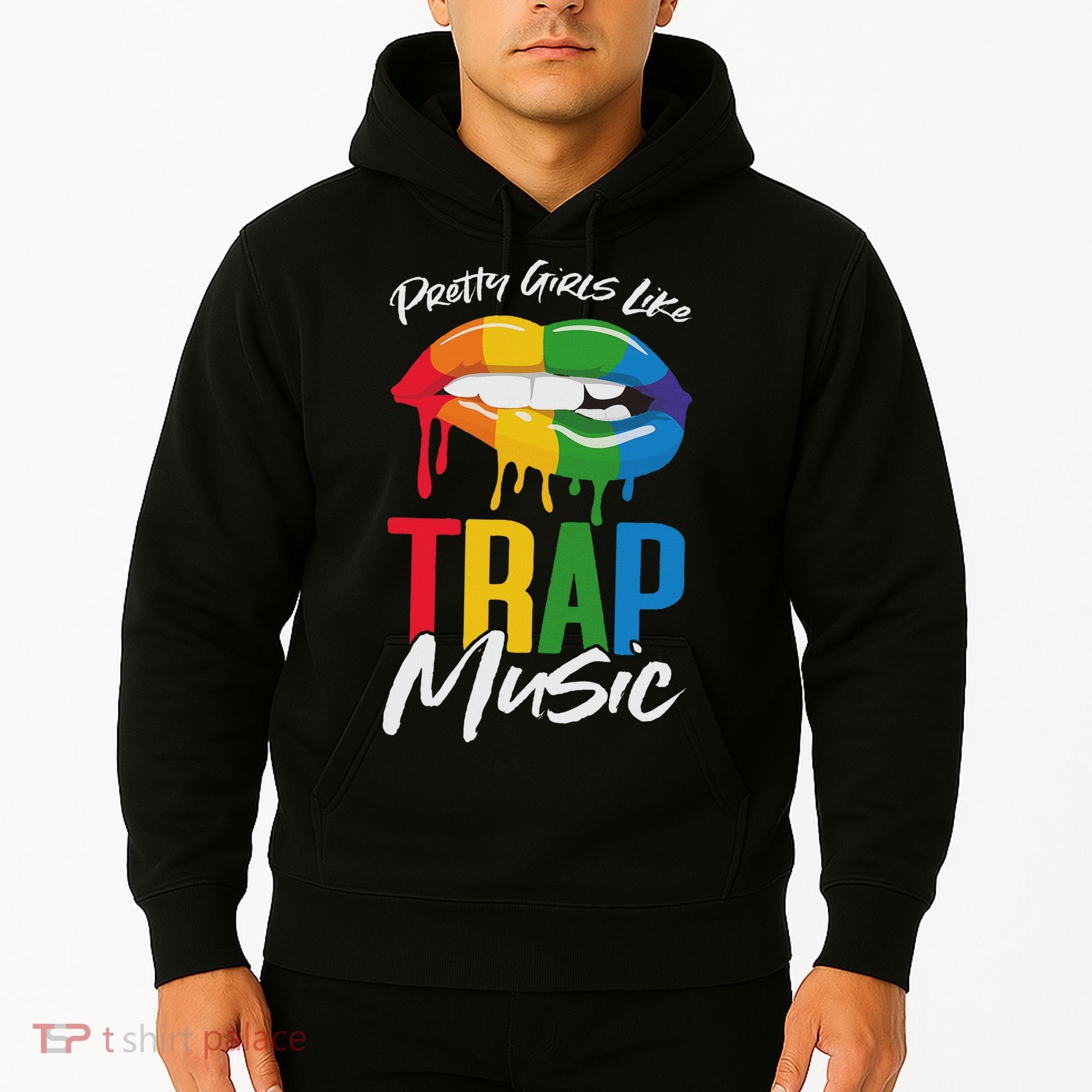 Pretty Like Trap Music Biting Lip Hip Hop Hoodie