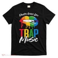 Pretty Like Trap Music Biting Lip Hip Hop T-Shirt thumb 0