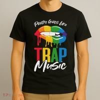 Pretty Like Trap Music Biting Lip Hip Hop T-Shirt thumb 3