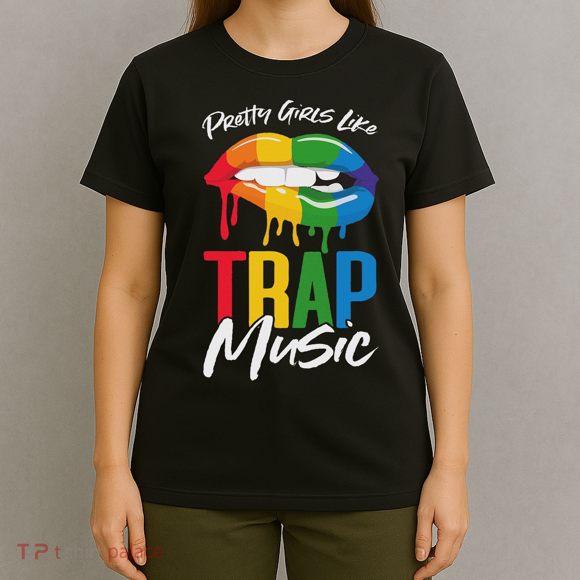 Pretty Like Trap Music Biting Lip Hip Hop T-Shirt