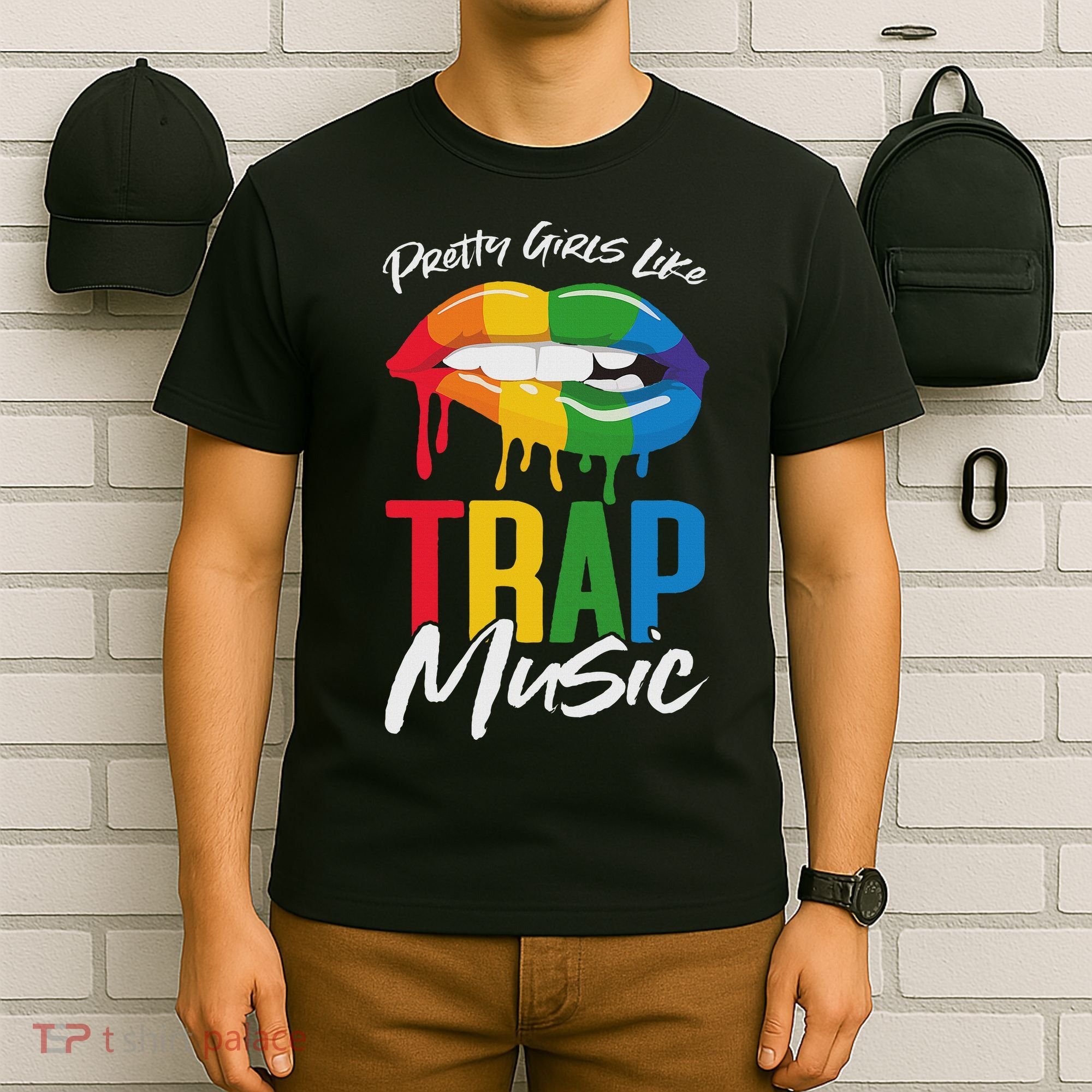 Pretty Like Trap Music Biting Lip Hip Hop T-Shirt