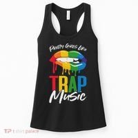 Pretty Like Trap Music Biting Lip Hip Hop Women's Tank Top thumb 0