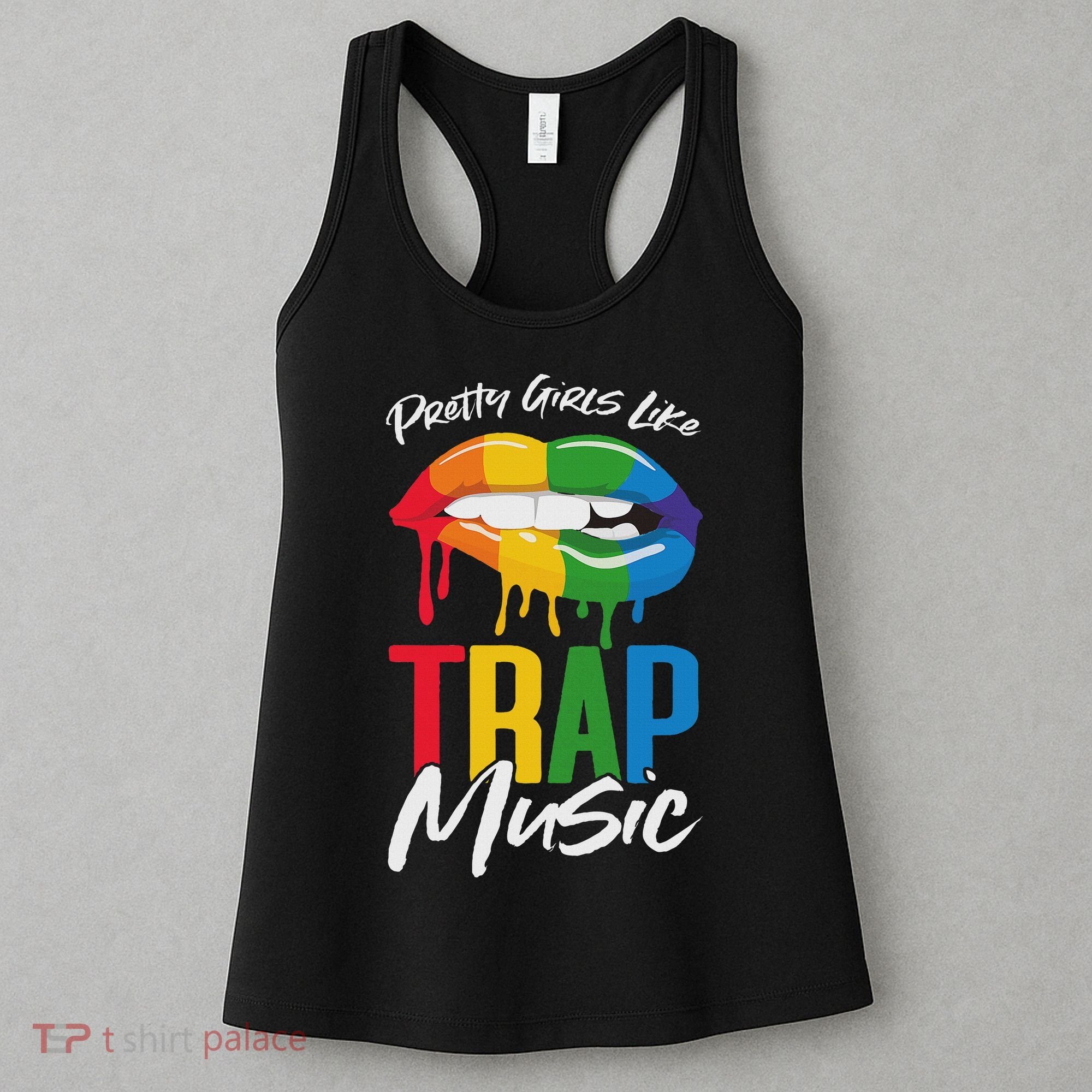 Pretty Like Trap Music Biting Lip Hip Hop Women's Tank Top