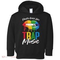 Pretty Like Trap Music Biting Lip Hip Hop Toddler Hoodie thumb 0