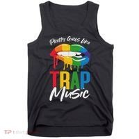Pretty Like Trap Music Biting Lip Hip Hop Tank Top thumb 0