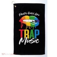 Pretty Like Trap Music Biting Lip Hip Hop Golf Towel thumb 0