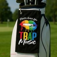 Pretty Like Trap Music Biting Lip Hip Hop Golf Towel thumb 2