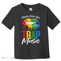 Pretty Like Trap Music Biting Lip Hip Hop Toddler T-Shirt thumb 0