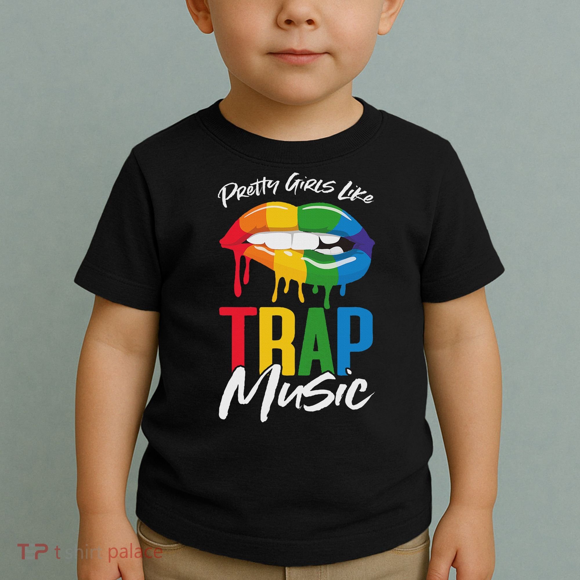 Pretty Like Trap Music Biting Lip Hip Hop Toddler T-Shirt