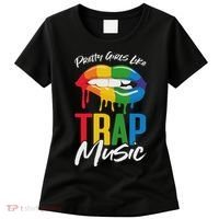 Pretty Like Trap Music Biting Lip Hip Hop Women's T-Shirt thumb 0