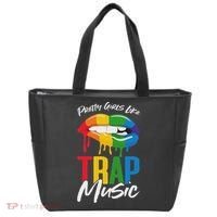 Pretty Like Trap Music Biting Lip Hip Hop Tote Bag thumb 0