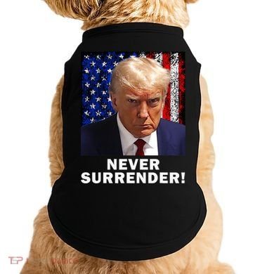 President Legend Trump 2024 Mugshot Never Surrender Doggie Tank