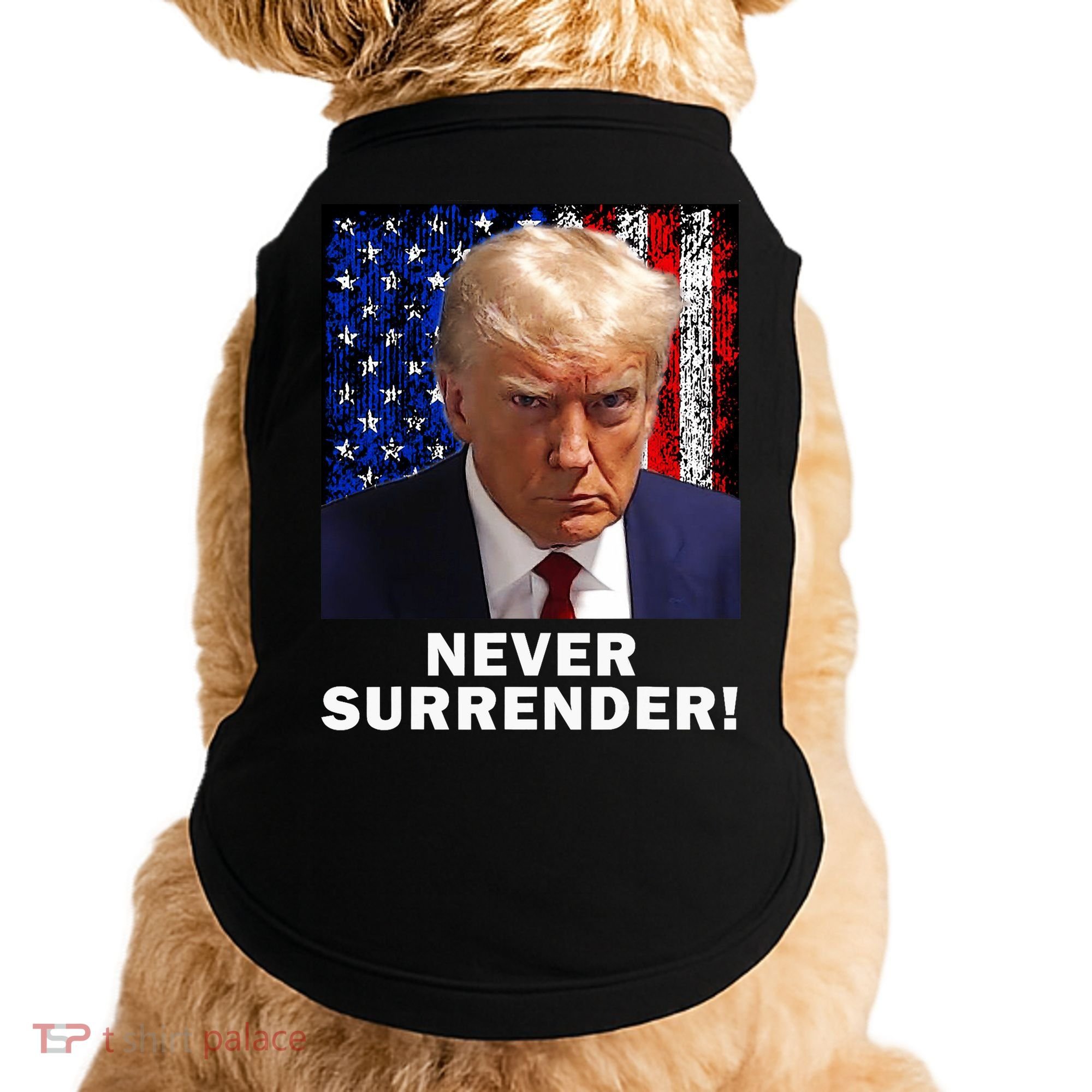 President Legend Trump 2024 Mugshot Never Surrender Doggie Tank
