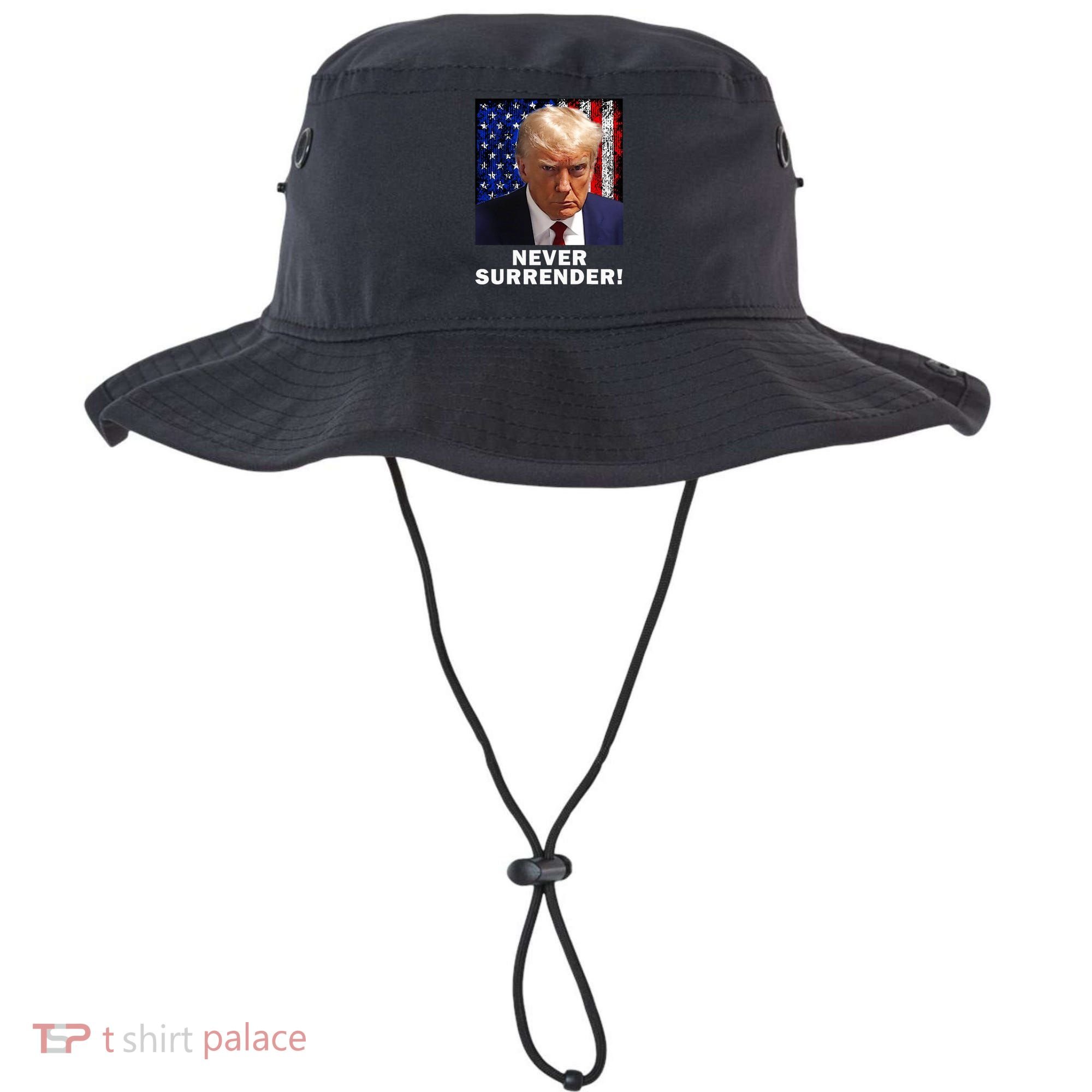 President Legend Trump 2024 Mugshot Never Surrender Bucket Hat