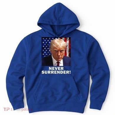 President Legend Trump 2024 Mugshot Never Surrender Hoodie