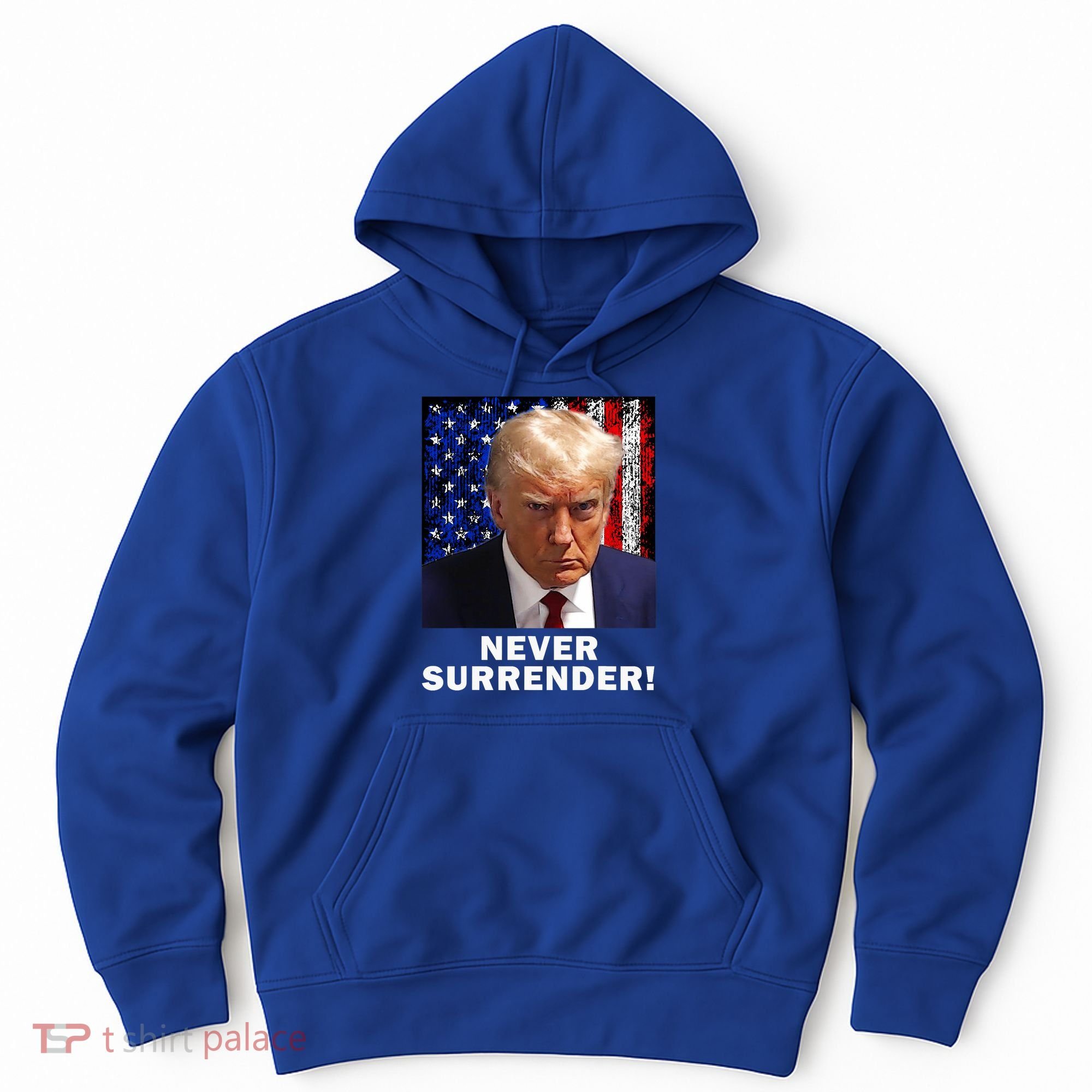 President Legend Trump 2024 Mugshot Never Surrender Hoodie