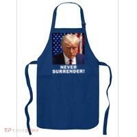 President Legend Trump 2024 Mugshot Never Surrender Apron thumb 0