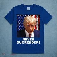 President Legend Trump 2024 Mugshot Never Surrender T-Shirt thumb 5