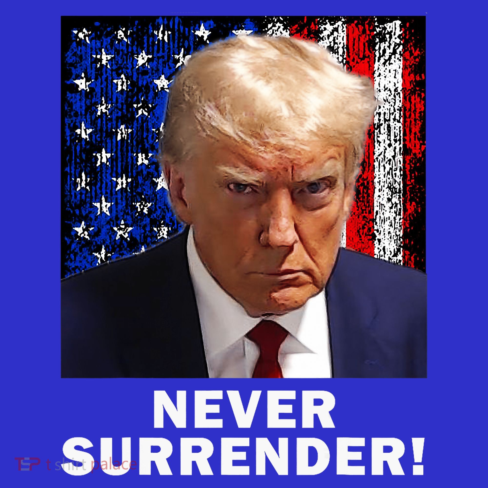 President Legend Trump 2024 Mugshot Never Surrender Coaster