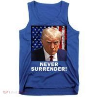President Legend Trump 2024 Mugshot Never Surrender Tank Top thumb 0