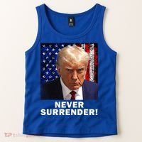 President Legend Trump 2024 Mugshot Never Surrender Tank Top thumb 2