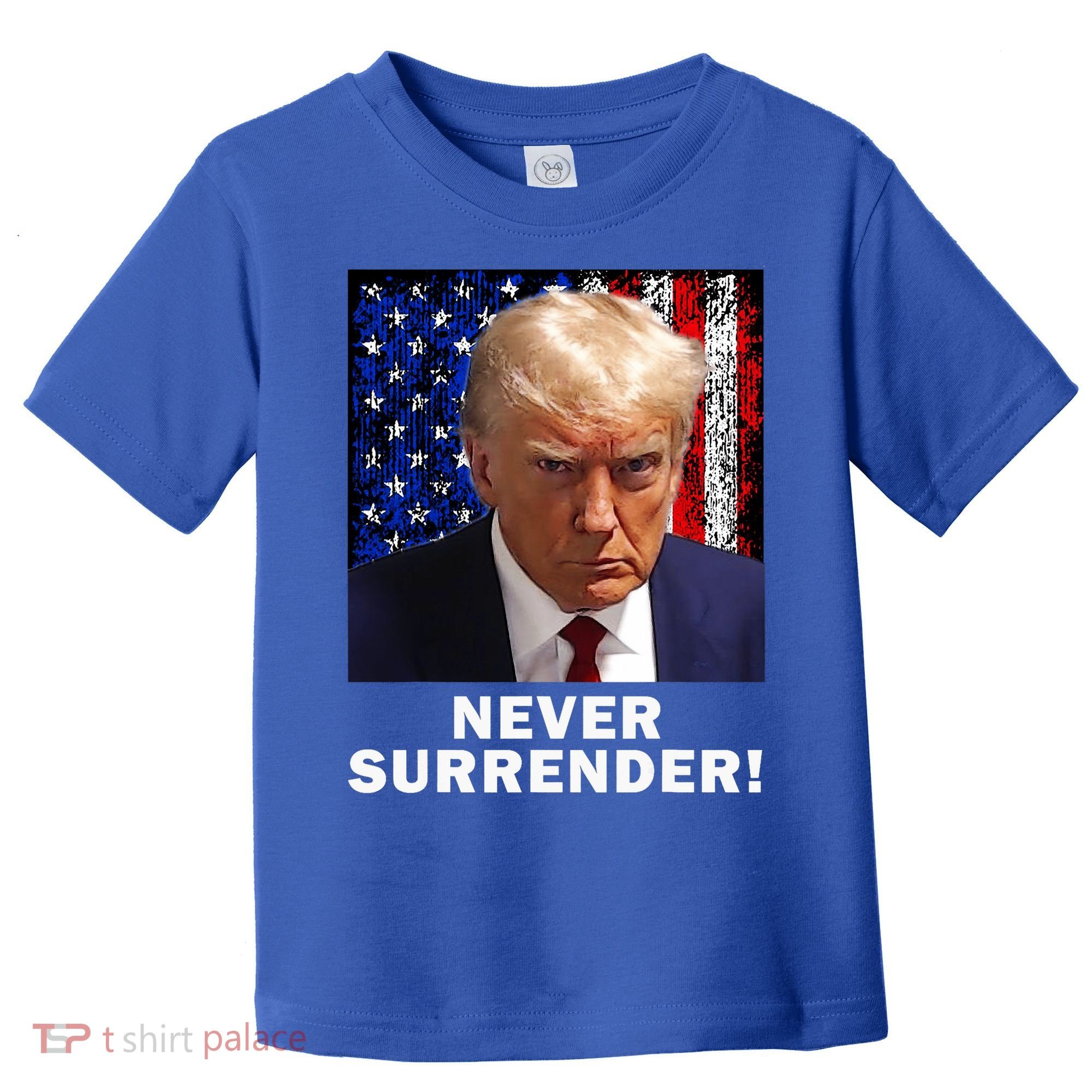 President Legend Trump 2024 Mugshot Never Surrender Toddler T-Shirt