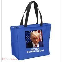 President Legend Trump 2024 Mugshot Never Surrender Tote Bag thumb 2