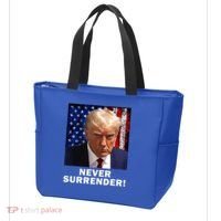 President Legend Trump 2024 Mugshot Never Surrender Tote Bag thumb 3