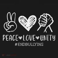 Peace Love Unity Orange Anti Bullying Unity Day Kids Women's Hoodie thumb 2