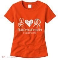 Peace Love Unity Orange Anti Bullying Unity Day Kids Women's T-Shirt thumb 0