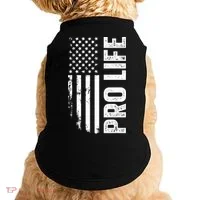 Pro Life Us Flag Doggie Tank thumb 0