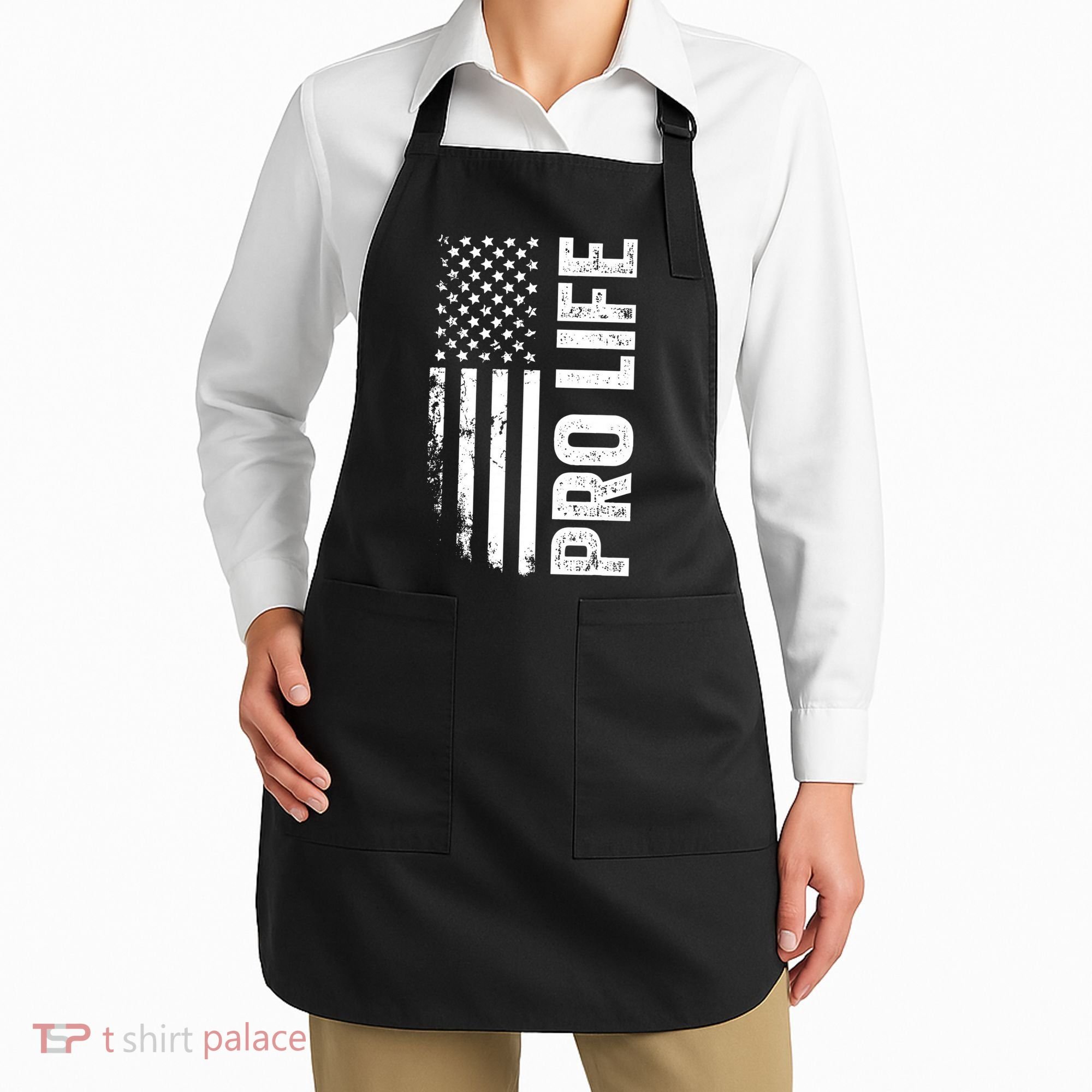 Pro Life Us Flag Apron