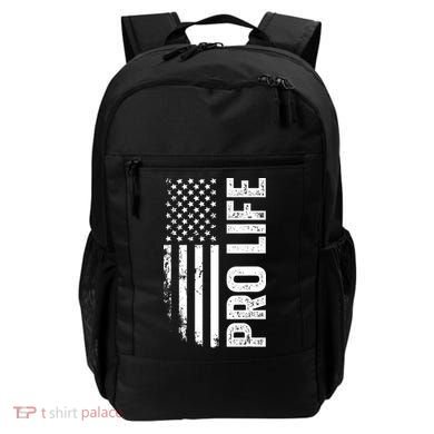 Pro Life Us Flag Backpack