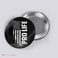 Pro Life Us Flag Button thumb 0