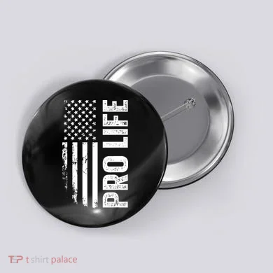 Pro Life Us Flag Button