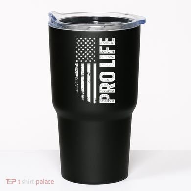 Pro Life Us Flag Tumbler