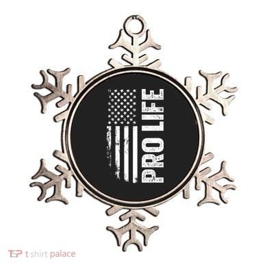 Pro Life Us Flag Ornament