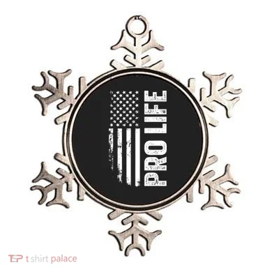 Pro Life Us Flag Ornament