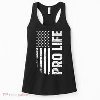 Pro Life Us Flag Women's Tank Top thumb 0
