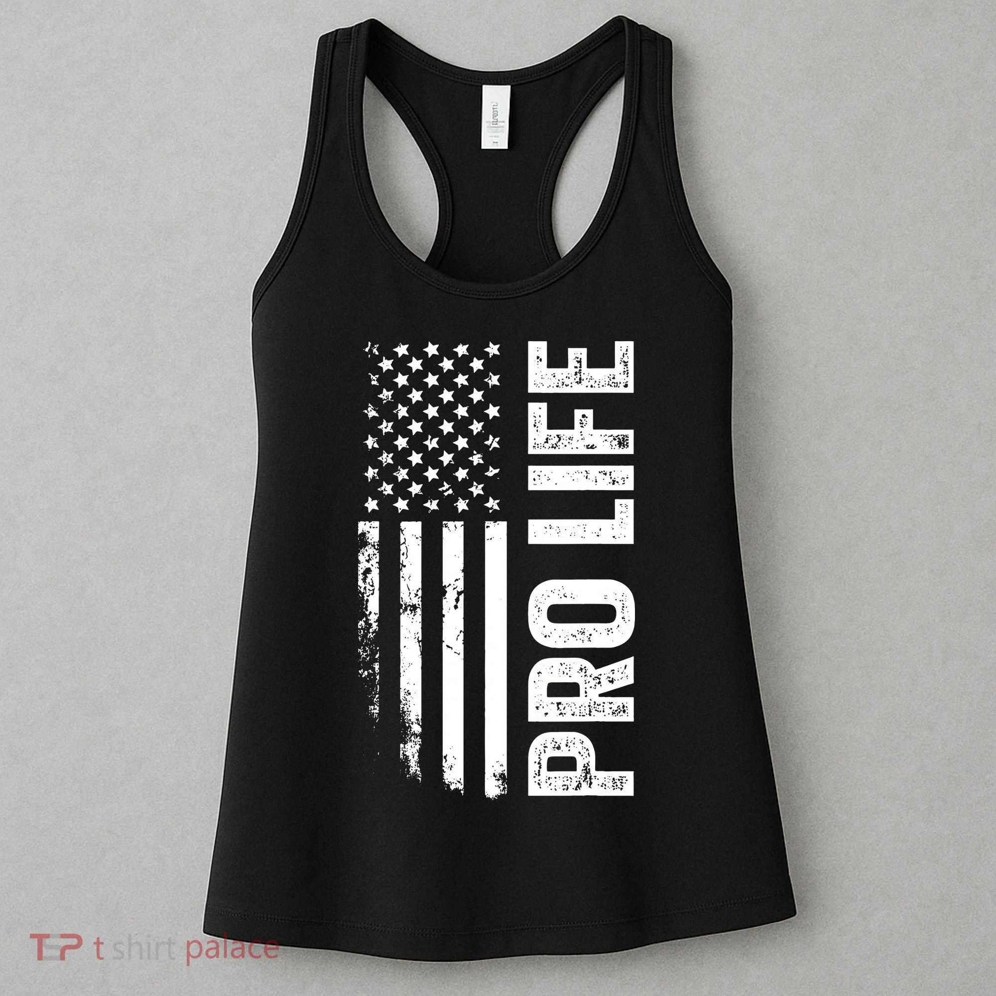 Pro Life Us Flag Women's Tank Top