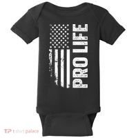 Pro Life Us Flag Baby Bodysuit thumb 0