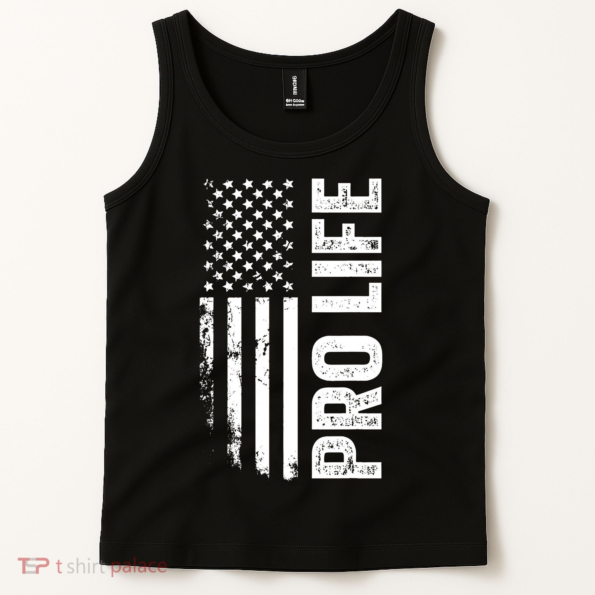 Pro Life Us Flag Tank Top
