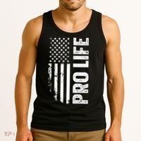 Pro Life Us Flag Tank Top thumb 3