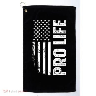 Pro Life Us Flag Golf Towel