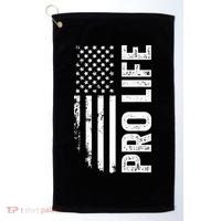 Pro Life Us Flag Golf Towel thumb 0