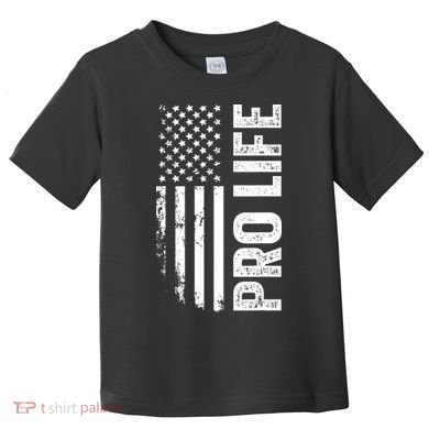 Pro Life Us Flag Toddler T-Shirt