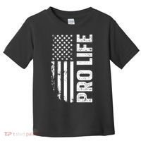 Pro Life Us Flag Toddler T-Shirt thumb 0