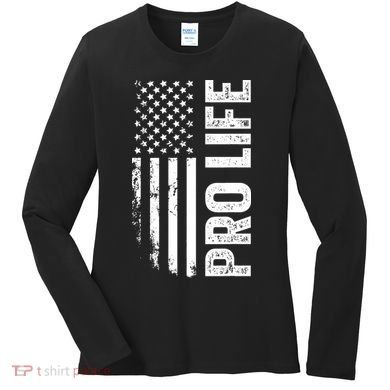 Pro Life Us Flag Women's Long Sleeve Shirt